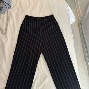 Wilfred Black and White Striped Pants